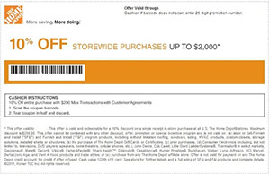 Home Depot coupons